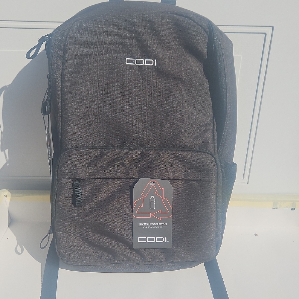 Black Minimalist Backpack with Durable Fabric